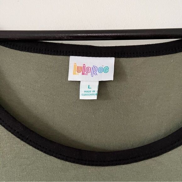 NWT LulaRoe Olive Green Ana Short Sleeve Maxi Dress - Picture 5 of 6